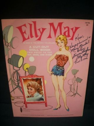 Elly May Beverly Hillbillies Cut - Out Doll Book Signed Donna Douglas