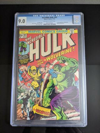 The Incredible Hulk 181 Wolveine First Appearance Cgc 9.  0 Priced To Sell
