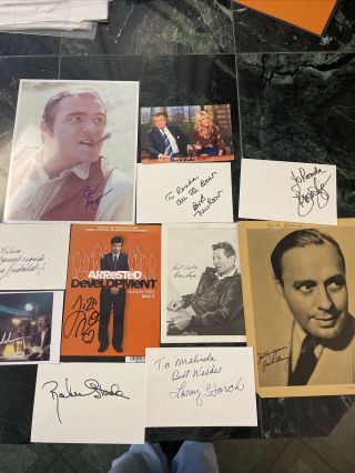 Jack Benny,  Danny Kaye,  Jack Nicholson Burt Reynolds Signed Photos Actors