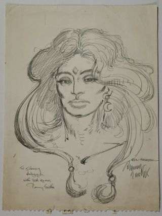Red Sonja Sketch Art – Early Barry Windsor Smith (barry Smith) – Rare
