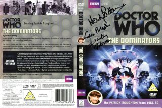 Doctor Who: The Dominators Dvd Cover Signed By Wendy Padbury & Cast