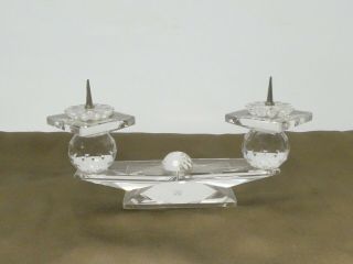 Swarovski Crystal Candle Holder Pin Spike 6 1/2 " No Box