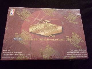 1998 - 99 Fleer Flair Showcase Basketball Factory Hobby Exclusive Box Rare