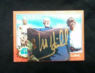 Mark Hamill Signed Card Star Wars And Photo With Hologram From Movie