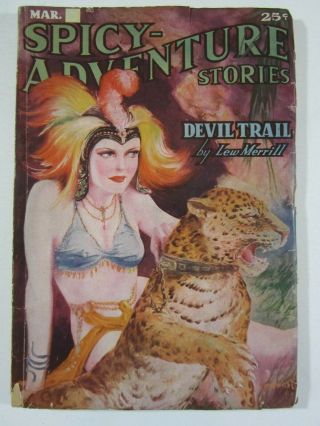 Spicy Adventure Stories Vol.  5 6,  March 1937 Vg/fn Great Pinehurst Cover