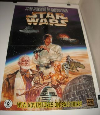 Dark Horse Comics Star Wars The Force Is With Us Advertising Promo Poster