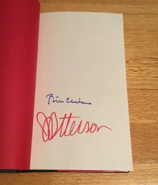Bill Clinton James Patterson Dual Signed Autograph President’s Daughter Book
