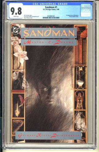 Sandman 1 Cgc 9.  8 Wp Nm/mt Dc Comics 1989 Neil Gaiman 1st App Morpheus