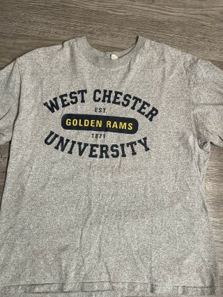 Vintage West Chester University Golden Rams Wcu T Shirt Single Stitch Men’s Sz L