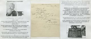 Civil War Confederate Lt 13th La Infantry 1st Artillery Us Senator Letter Signed