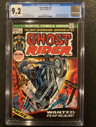 Ghost Rider 1 (1973) Cgc 9.  2 - 1st Appearance Of The Son Of Satan