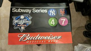 Budweiser Subway Series 2000 Poster York Yankees Vs York Mets