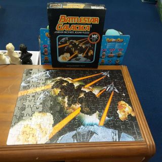 Vintage 1978 Parker Brothers,  Battlestar Galactica 140 Piece Puzzle Complete