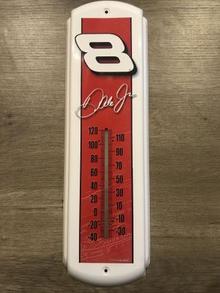 Dale Earnhardt Jr 8 Metal Thermometer Nascar Wall Man Cave Decor