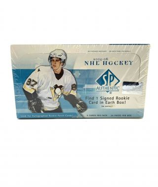 2005 - 06 Upper Deck Sp Authentic Hockey Hobby Box - Crosby Ovechkin Rc Yr