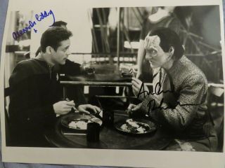 Deep Space Nine 10 X 8 B/w Photo Signed By Alexander Siddig And Andrew Robinson