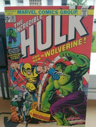 The Incredible Hulk 181 (nov 1974,  Marvel) First Appearance Wolverine