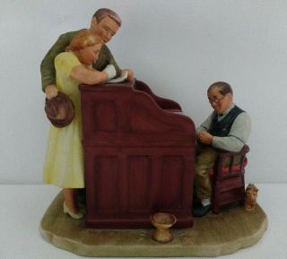 Norman Rockwell The Marriage License Figurine Goebel Saturday Evening Post
