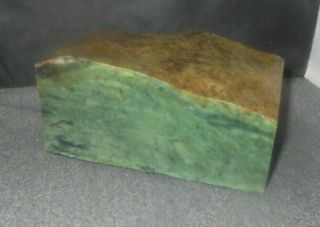 Washington State Antique Green Jade Rough,  Almost 5 Pounds,  Translucency