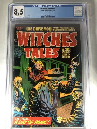 Witches Tales 22 Cgc 8.  5 Pages Ow 1953 Colors