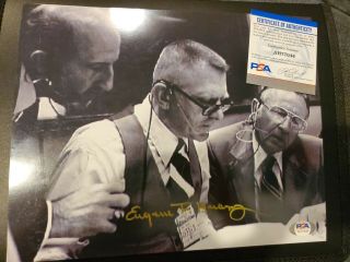 Eugene Gene Kranz Signed Autograph Psa 8x10 Photo - Apollo 13 Flight Director