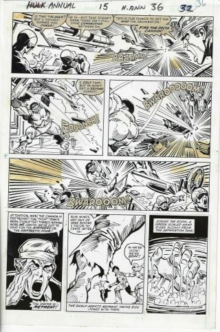 Incredible Hulk Annual 15 Sal Buscema Art 1986 Page 36