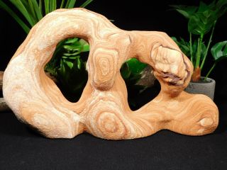 A Big Abstract Navajo Sandstone Arch With Hematite From Utah 2454gr