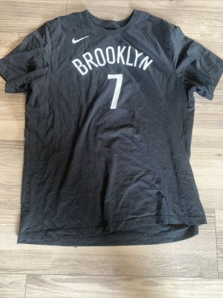 Men’s Nike Brooklyn Nets Kevin Durant T - Shirt Sz Xl Black