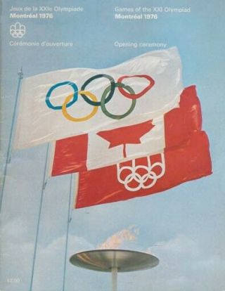 1976 Montreal Olympic Opening Ceremony Program