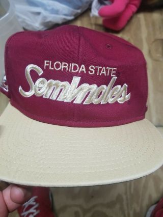 Florida State Seminoles Fsu Snapback Hat Cap Embroidered Logo