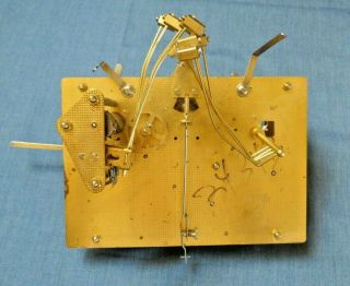 Vtg 81 Hermle 461 - 853h Black Forest Clock Movement Chime 114cm As - Is