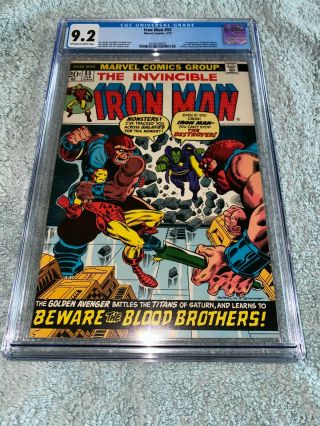 Iron Man 55 - Cgc 9.  2 - First Appearance Of Thanos - Mega Key - Off W To White Pages