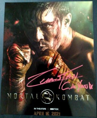 Mortal Kombat Lewis Tan Cole Young Signed Autographed 8x10 Photo Exact Proof Pic