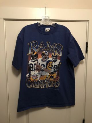 Vintage St.  Louis Rams Nfc Champions Tshirt 2000 Tultex
