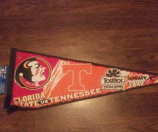 Florida State/tennessee Fiesta Bowl Tostitos 1999 National Champions Pennant