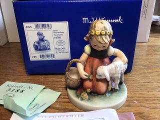 Vintage Goebel Hummel Figurine " Favorite Pet " 361 Germany W/ Box