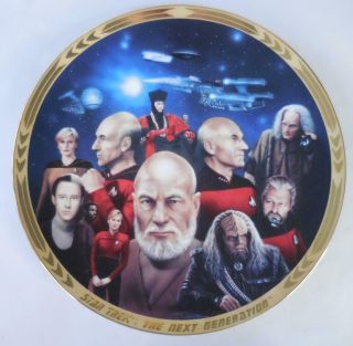 STAR TREK Next Generation Episodes Collector Plate: All Good Things 1994 2