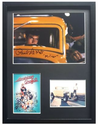 Paul Le Mat Signed & Framed 400x300 Display American Graffiti Hot Rod