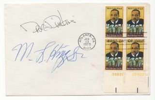 Martin Luther King Sr.  & David Dinkins - Autographed Mlk First Day Cover