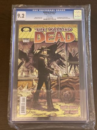 The Walking Dead 1 First Print Black Label Cgc 9.  2 White Pages Never Pressed