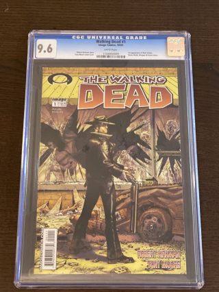 The Walking Dead 1 First Print White Label Cgc 9.  6 White Pages Never Pressed