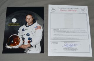 (last One) Neil Armstrong Authentic Strand Of Hair,  Signed Todd Mueller