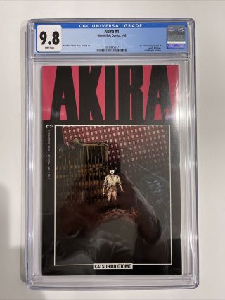 Akira 1 Cgc 9.  8 (1st Print) 1st American Appearance Of Kaneda & Tetsuo Nm