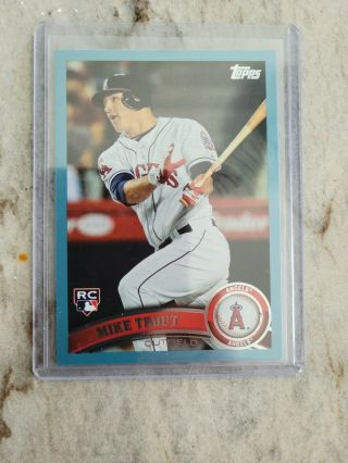 2011 Topps Updated Mike Trout Walmart Blue
