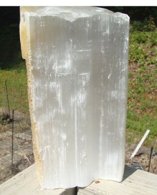 Selenite Natural Log - Extra Large - 9 Lbs - 9 1/2 Inches Tall - Fantastic Deal -