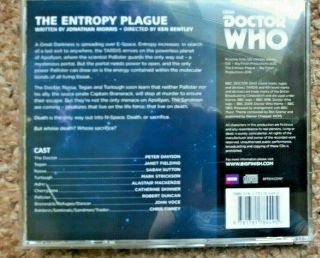 DR WHO CD THE ENTROPY PLAGUE PETER DAVISON 2
