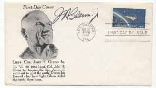 John Glenn - Nasa Astronaut - Autographed First Day Cover