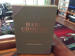 Hillary Clinton Hard Choices Collectors Autographed Edition In Collector Box