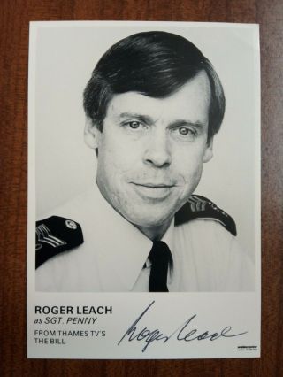 Roger Leach Sergeant Tom Penny The Bill Hand Signed Autograph Cast Card