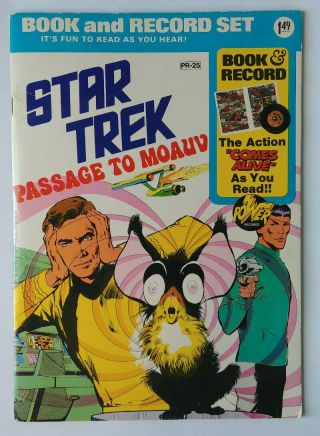 Star Trek Passage To Moauv,  Book And Record Set Pr - 25,  Power Records 1975